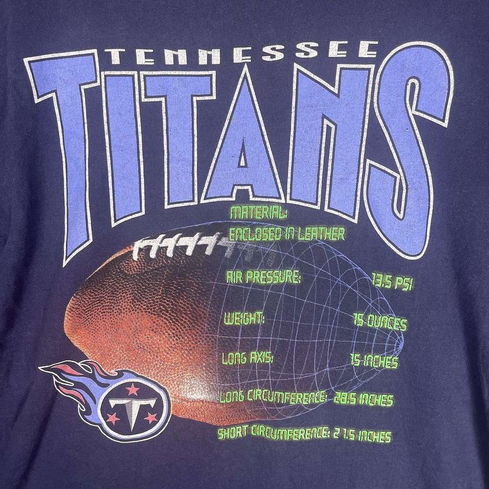 Vintage Y2K Logo Athletic NFL Tennessee‎ Titans Shirt Size XL
